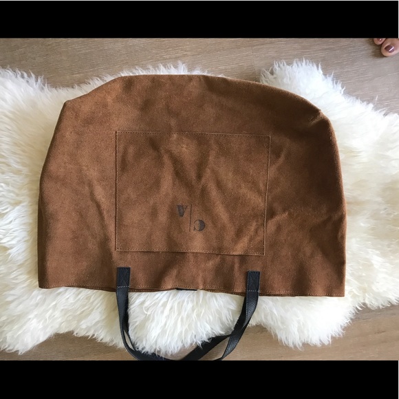MARK&GRAHAM monogram suede boho bag - Picture 1 of 2
